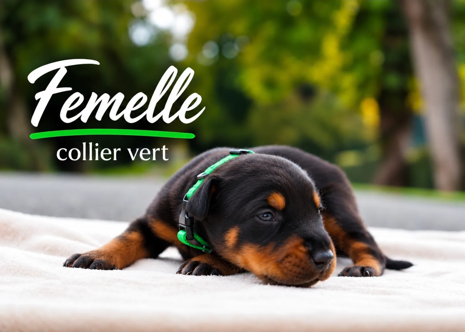 Collier vert foncé
