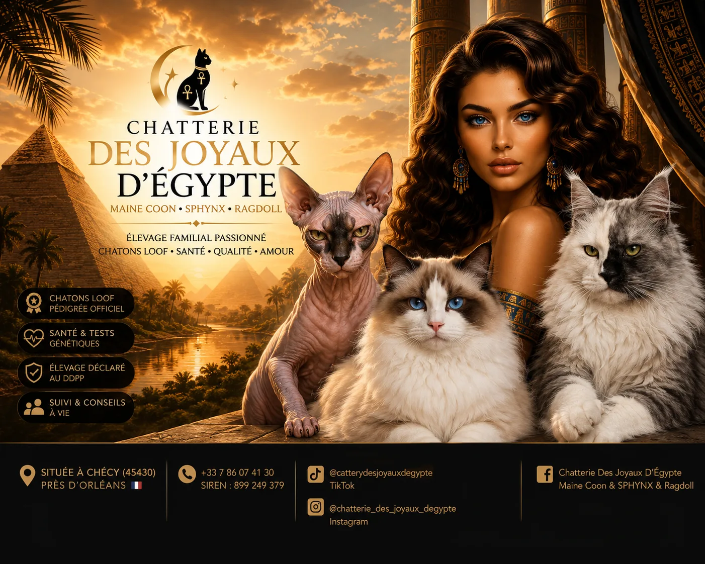 CHATTERIE DES JOYAUX D'ÉGYPTE